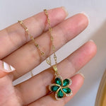 Lucky Charm Emerald NecklaceNecklace