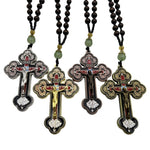 Crucifix Wood Cross WWJD NecklaceNecklace