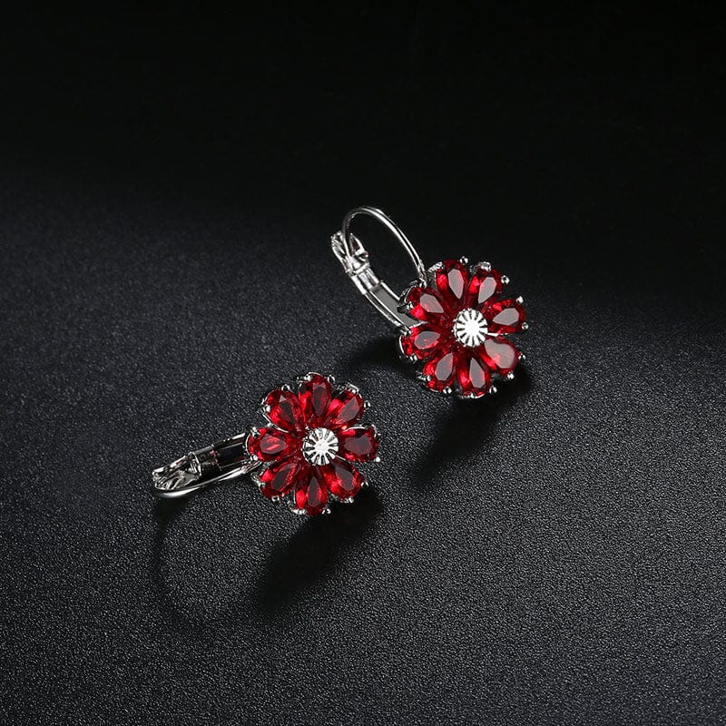 Cubic Zirconia Flower EarringsEarrings