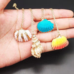 Puka Shell Boho Style Natural Shell Pendant Handmade NecklaceNecklace