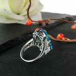 Stunning Big Aquamarine Ring - 925 Sterling SilverRing