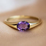 Fashion High-quality Amethyst Luxury RingRing5Purple