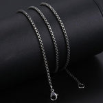 2mm Round Box Chain NecklacesNecklace18inch 45cmGunmetal