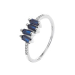 Fashion Shine Like a Star Sapphire Ring - Genuine 925 Sterling SilverRing