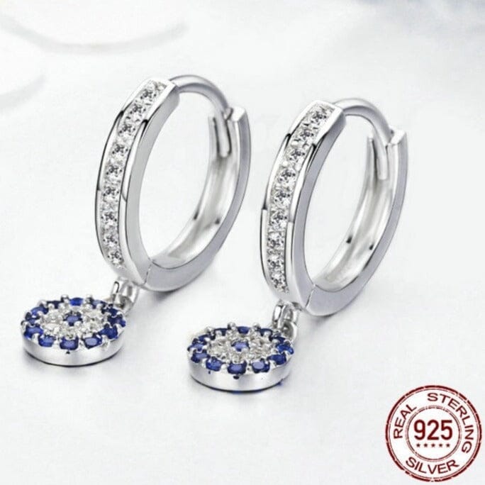 Bella Sapphire CZ Drop Earrings - Genuine 925 Sterling SilverEarrings
