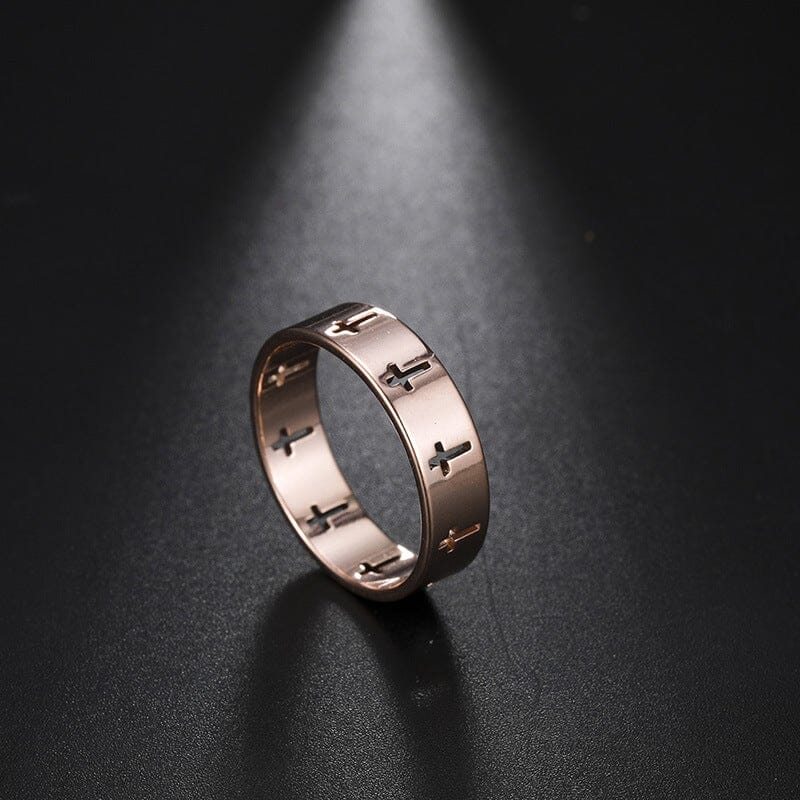 Hollow Cross Personality Punk Finger RingRing