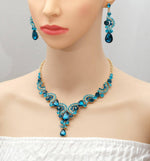 Blue Sapphire Necklace Earring SetEarrings