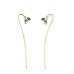 Lovely Long Flower Earrings - 925 Sterling SilverEarringsE78