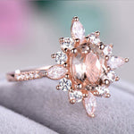 Snowflake Shaped Rose Gold RingRing