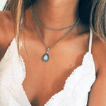 Opal Vintage Necklaces ChokerNecklace