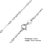 Genuine 925 Sterling Silver ChainChainTWISTED CHAIN 45CM