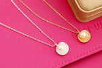 Summer Style Puka Shell Pearl Pendant NecklaceNecklace