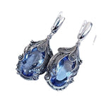 Fashion Aquamarine Retro Crystal EarringsEarrings