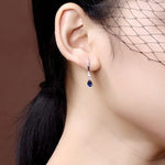 Fashion Smooth Tears/Waterdrop Pendientes Earrings - 925 Sterling SilverEarrings