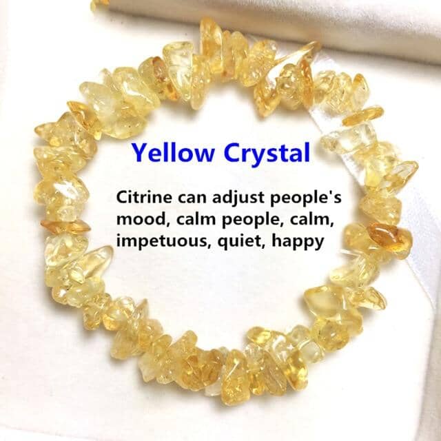 Natural Crystals Bead BraceletsBraceletYellow Crystal
