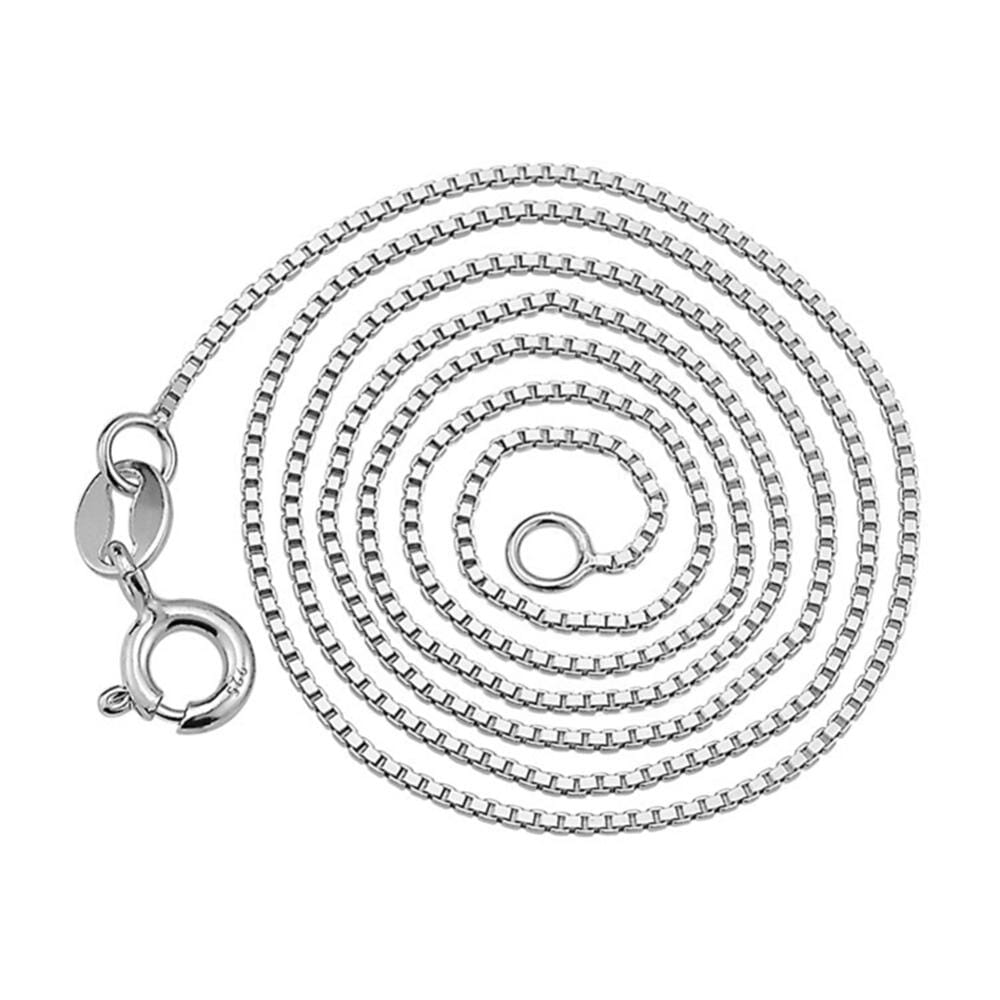 100% Genuine 925 Sterling Silver Twisted Chain NecklaceNecklace