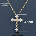 WWJD Fashion Classic Cross Stainless Steel NecklaceNecklaceXL313B