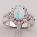 Fashion Classic White Fire Opal Ring - 925 Sterling SilverRing