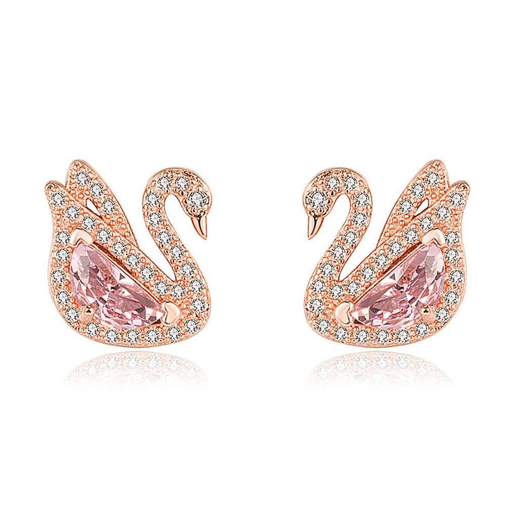 Swan Crystal Stone Stud EarringsEarrings