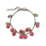 Ruby Cherries Chain BraceletBracelet
