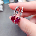 Classy Gorgeous Ruby Earrings - 925 Sterling SilverEarringsGold-color