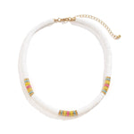 Ethnic Puka Shell Chain Choker NecklaceNecklace22JUL49-White