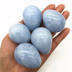 Blue Celestine Polished Stone Yoni EggYoni Eggs1pc