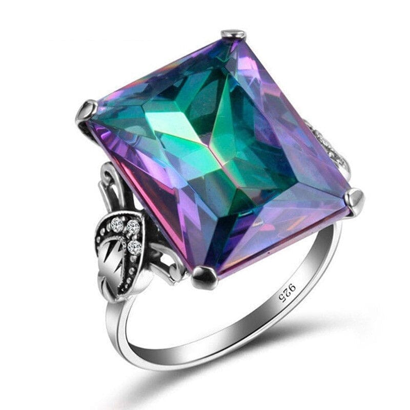 Enormous Rainbow Mystic Topaz RingRing8Seven color