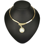 Elegant Simple Water-wave Pearl NecklaceNecklace