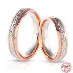 Promise Love Rose Gold Couple Ring - 925 Sterling SilverRing5Women