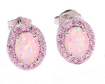 Pink Fire Opal Stud EarringsEarrings