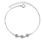 Round Shape Diamond Charm Bracelet - 925 Sterling SilverBracelet