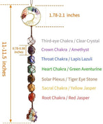 Lucky Tree of Life 7 Crystals Healing Chakra Wall OrnamentHealing Crystal