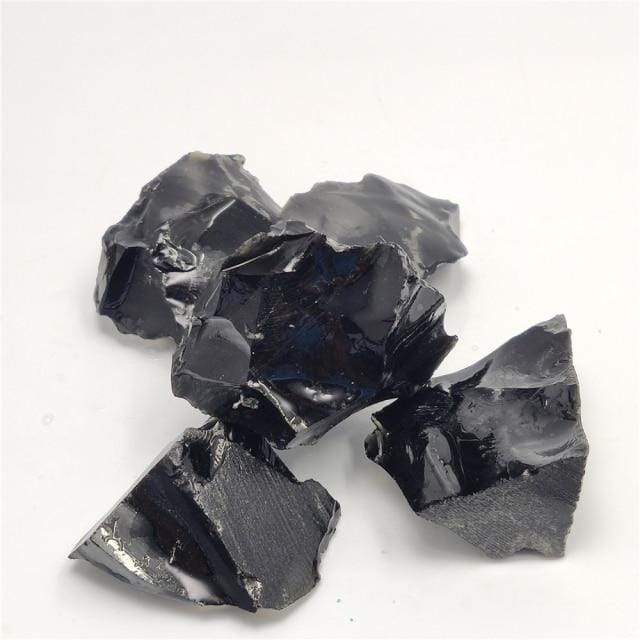 1 Piece Natural Raw Black Obsidian Quartz StoneRaw Stone2-3cm