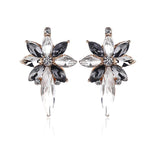 Colorful Crystal Stone Flower Piercing Stud Earringscolor