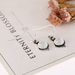 Ethnic Rainbow Moonstone Drop EarringsEarrings