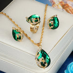 Luxury Crystal Peacock Jewelry SetJewelry Set
