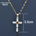 WWJD Fashion Classic Cross Stainless Steel NecklaceNecklaceXL313A