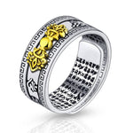 Wealth and Lucky Adjustable Ring and Beaded BraceletJewelry SetRing C
