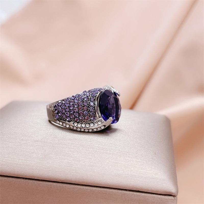 Luscious Amethyst Ring - 925 Sterling SilverRing