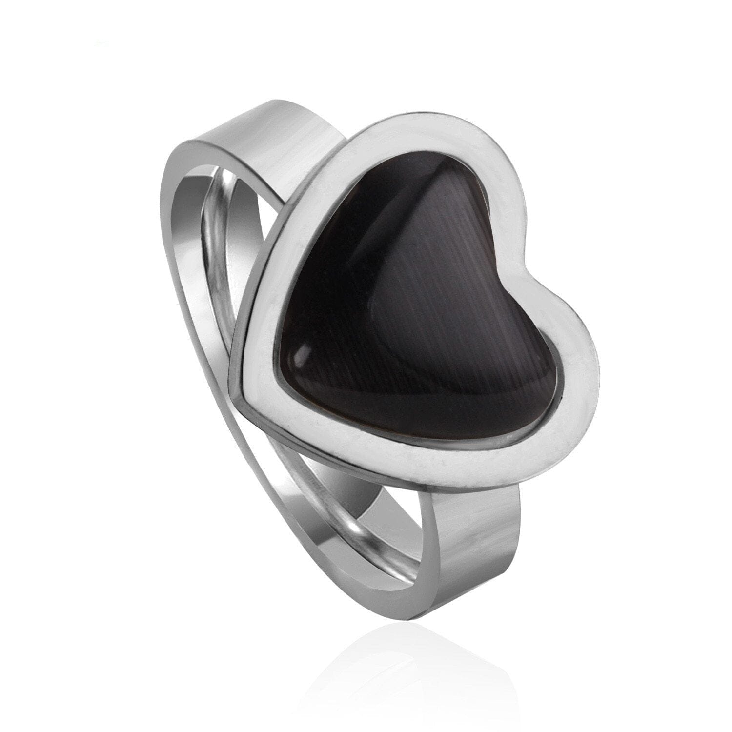 Elegant Black Opal RingRing6Silver