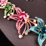 Luxury Crystal Flower Jewelry SetJewelry Set