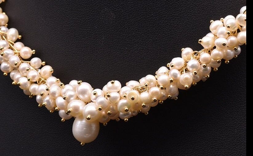Natural Freshwater Pearl Multilayer Beaded Adjustable NecklaceNecklace