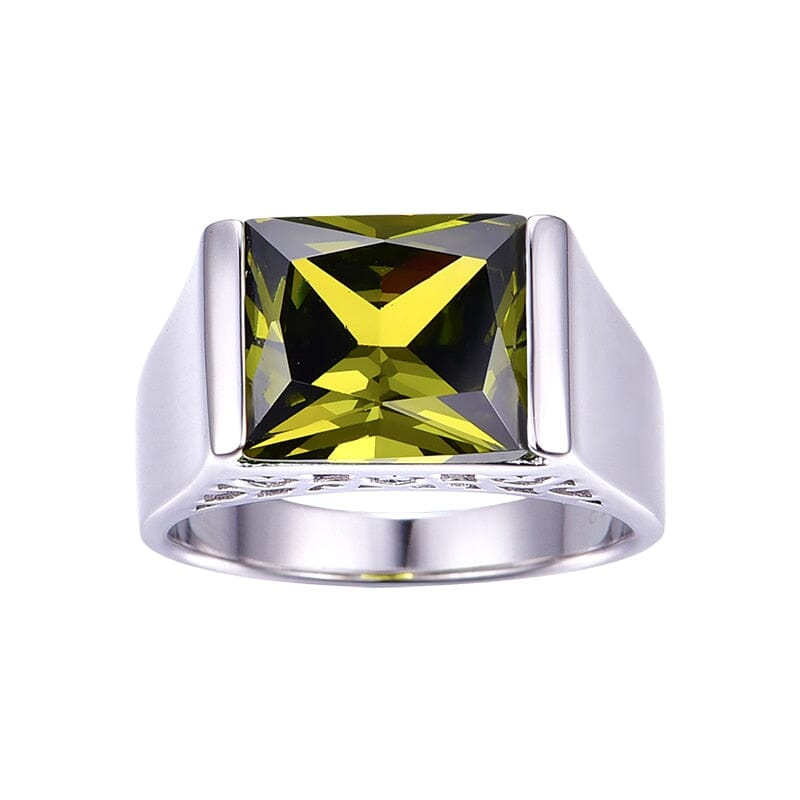 Elegant and Fashionable Peridot Stone Ring - 925 Sterling SilverRing