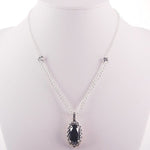 Romantic Black Onyx Necklace - 925 Sterling SilverNecklace