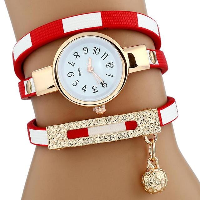 Stylish Gold Quartz WatchWatchRed