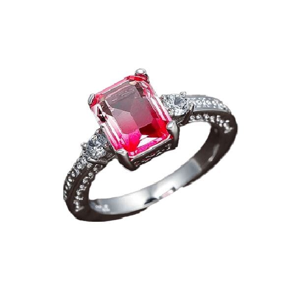 Gorgeous Spinel Silver Plated RingRing