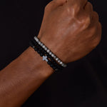 WWJD Cross Black Slim Causl Faith BraceletBracelet