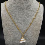 2022 Fashion Stainless Steel Shell Necklaces for Women Gold Color Necklaces & Pendants Jewelry colier femme N19079Bracelet