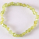 Stretch Irregular Shape Natural Stone Beads Peridot Olivine BraceletBracelet